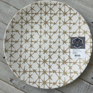 NEW Scott Living 12" round faded star Serving Platter